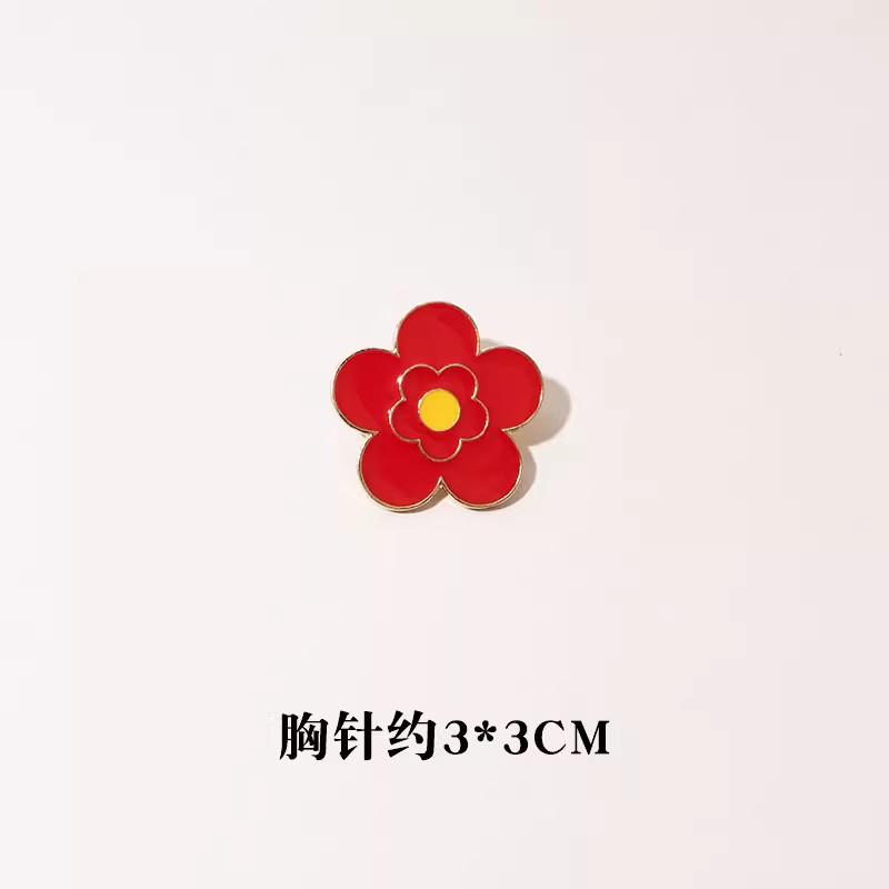 和平鸽胸针期待和平小红花女学生徽章颁奖状别针衣服围巾胸花配饰详情6