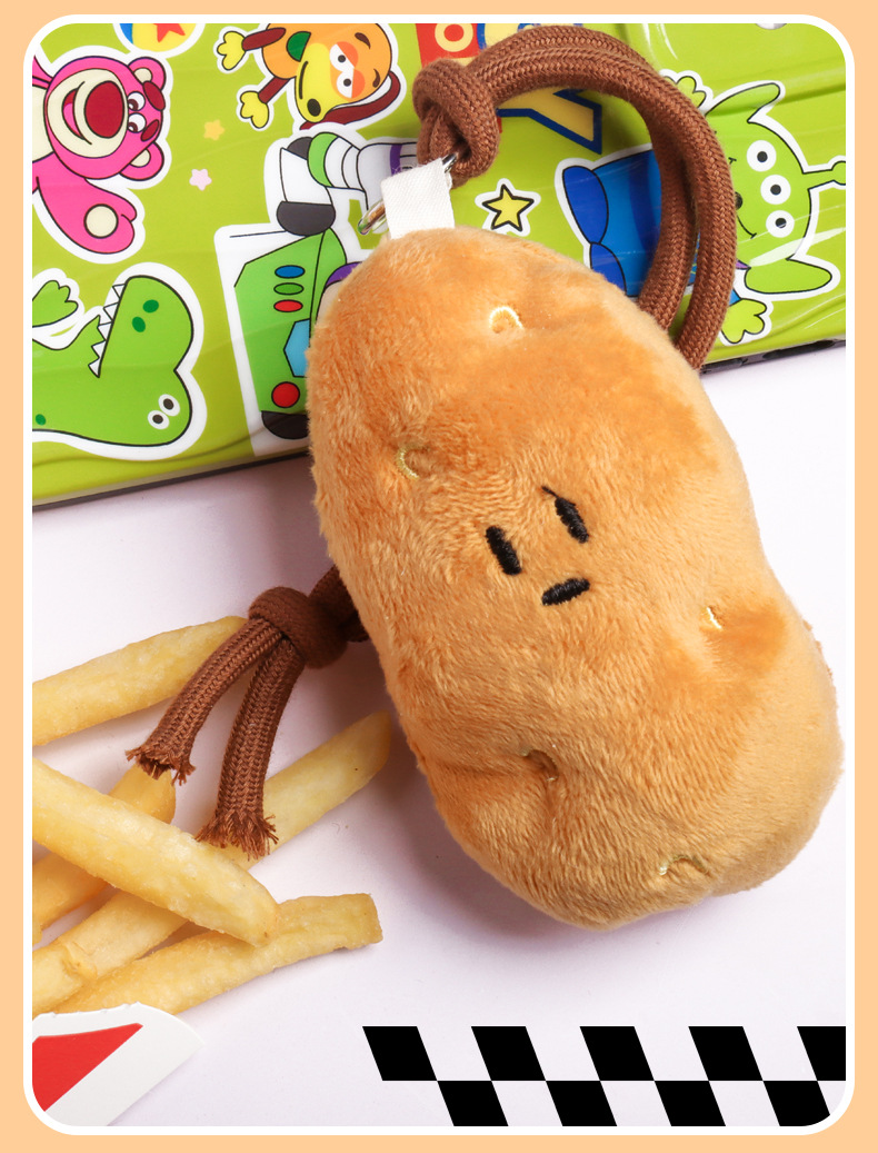 Erbin Southern Little Potato Pendant, Cute plush little potato doll pendant, keychain, creative figurine keychain pic 5