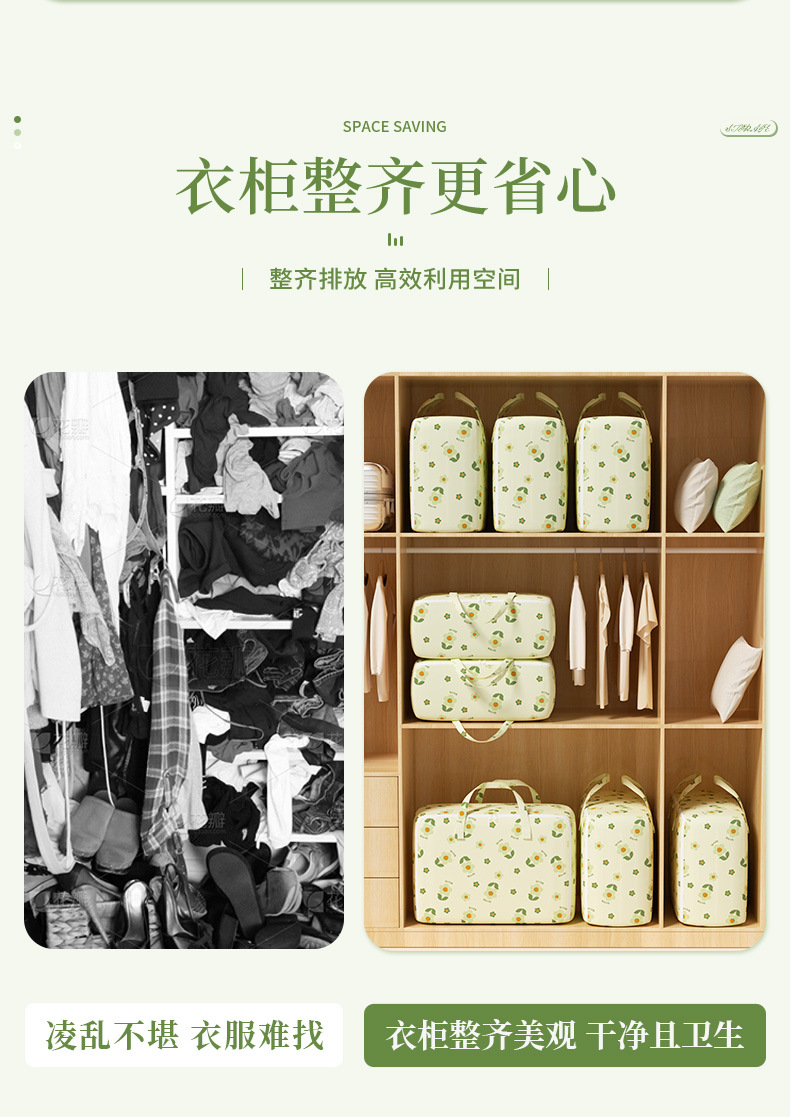 New large-capacity moving packing bags, quilt storage bags, clothes and cotton quilts, luggage sorting bags, waterproof and moisture-proof wholesale pic 5