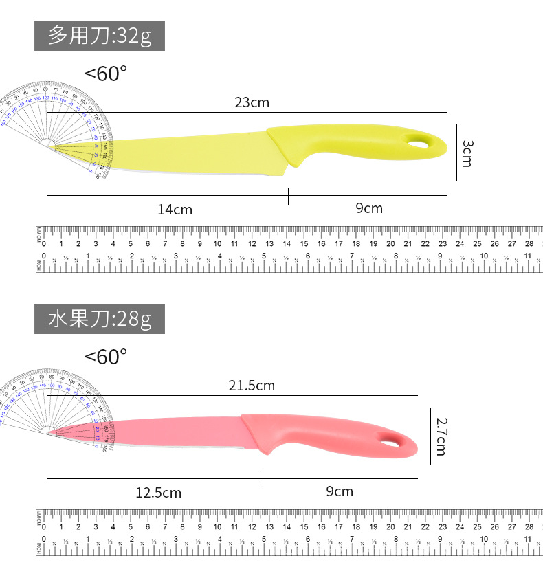 Multi-functional hardware products, color card suction knives, four-piece set, kitchen tool combination, practical and durable, household maintenance tools pic 6