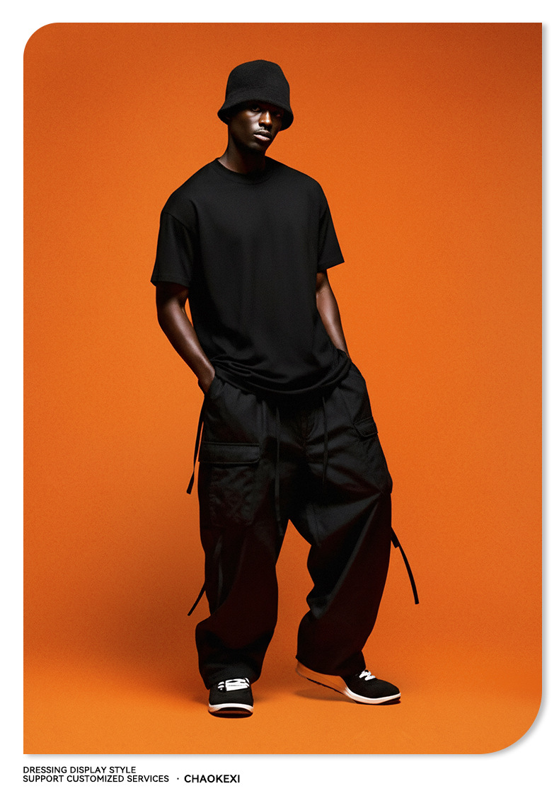 CKX男装2026春夏季305G重磅t恤男美式纯棉潮牌纯色短袖t恤男详情22