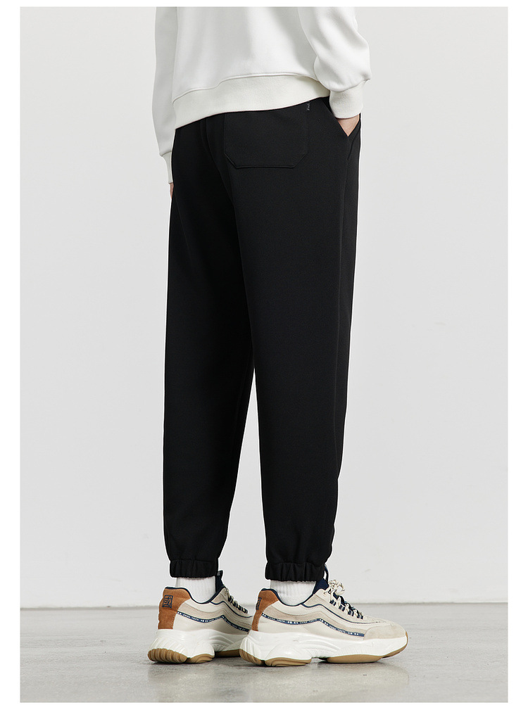 WOOG2005男装2024秋冬季新款抗皱束脚休闲裤男士卫裤运动裤 时尚舒适耐磨男士运动裤详情38