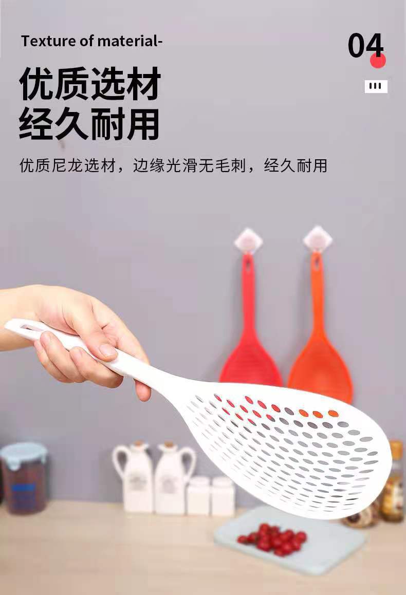 Large strainer spoon for scooping dumplings, noodles and rice noodles, draining spoon, kitchen draining long-handled filter screen strainer spoon manufacturer wholesale spoon pic 6