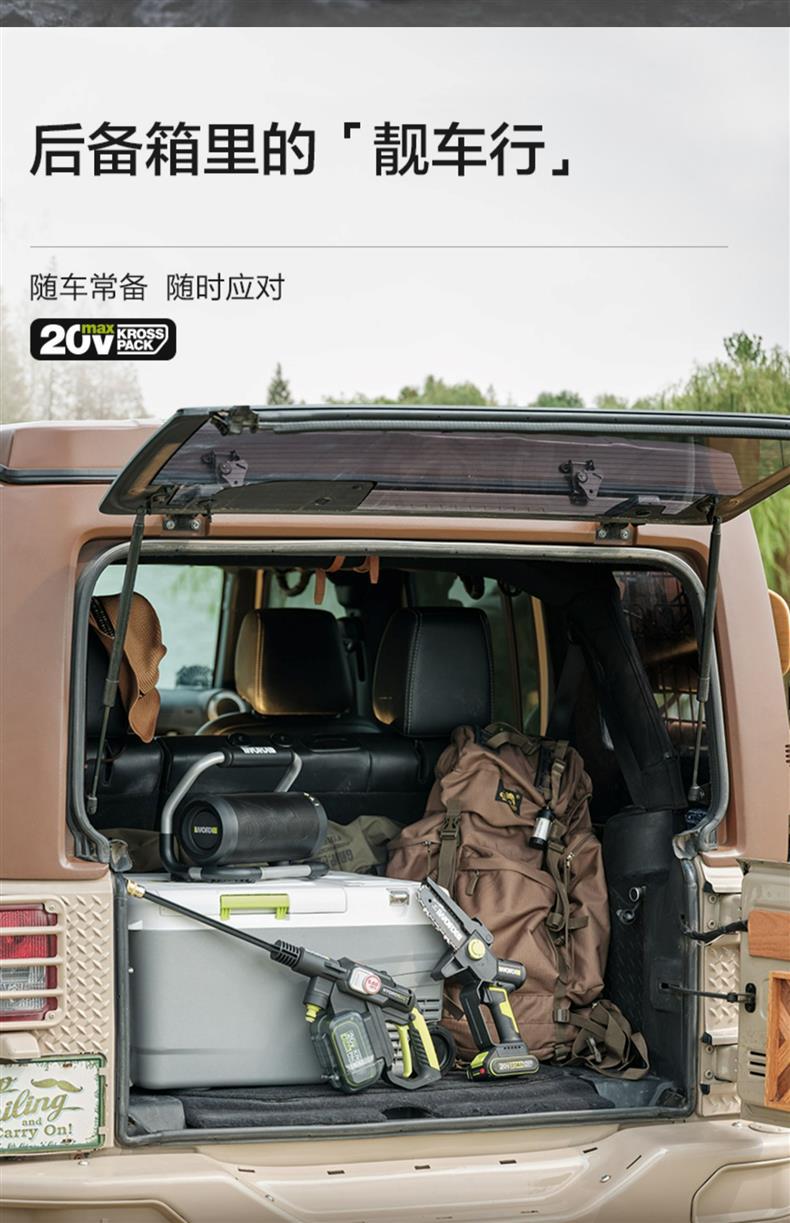 WU633 car wash machine, high-pressure lithium battery cleaning machine, brushless wireless water, WU623 electric car wash water pic 22
