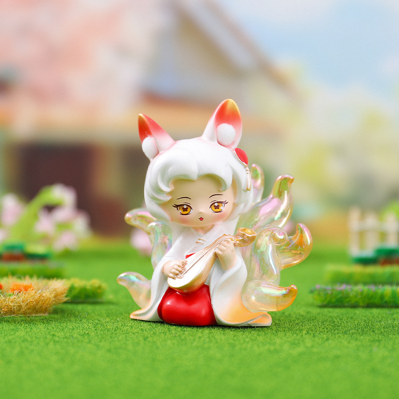 ins少女心九尾雅集网红手办青丘狐狸潮玩盲盒女生公仔小礼物批发详情24