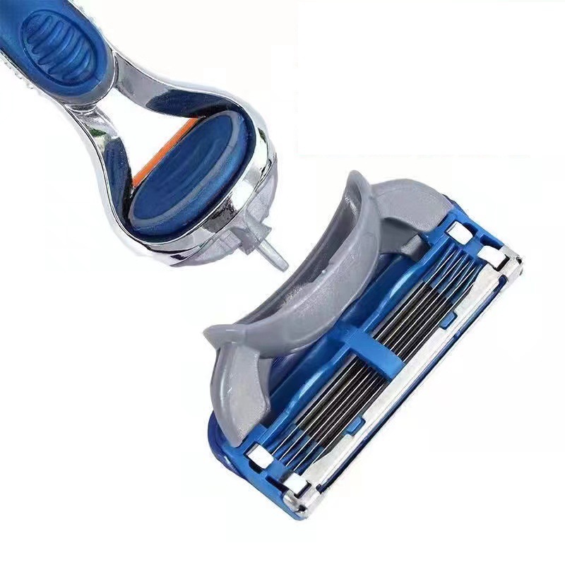 跨境代发通用五层手动剃须刀5层男士刮胡刀锋利刀片剃头刮胡刀详情4