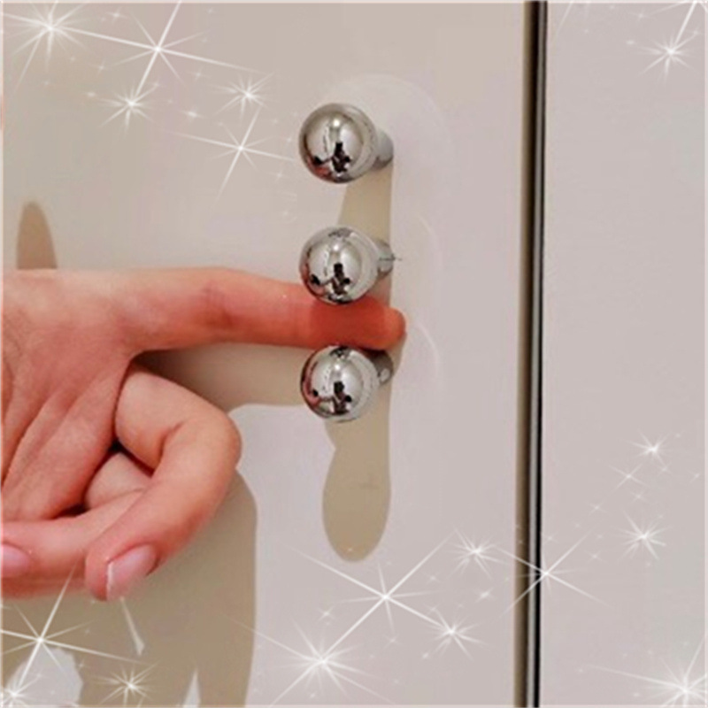 BaoX lusso brass water drop hammer pattern water drop single hole handle for wardrobe drawer handle pic 10