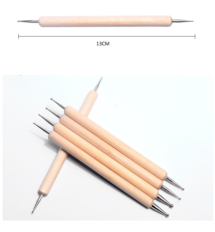 美甲专用双头点花笔点钻笔指甲光疗美甲波点笔点珠笔美甲工具套装详情4