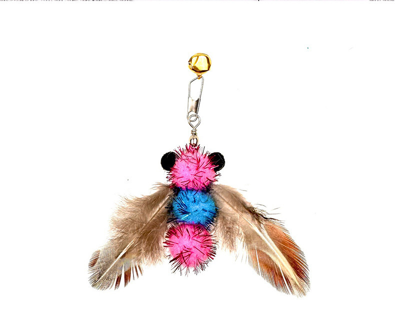 Z亚马逊新款猫猫玩具逗猫棒替换多样性小飞虫替换头宠物猫咪用品详情14