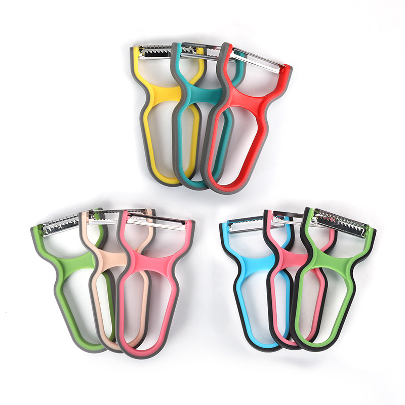 Stainless steel melon and vegetable grater, household multi-functional peeler, creative fruit peeler, kitchen small tools pic 2