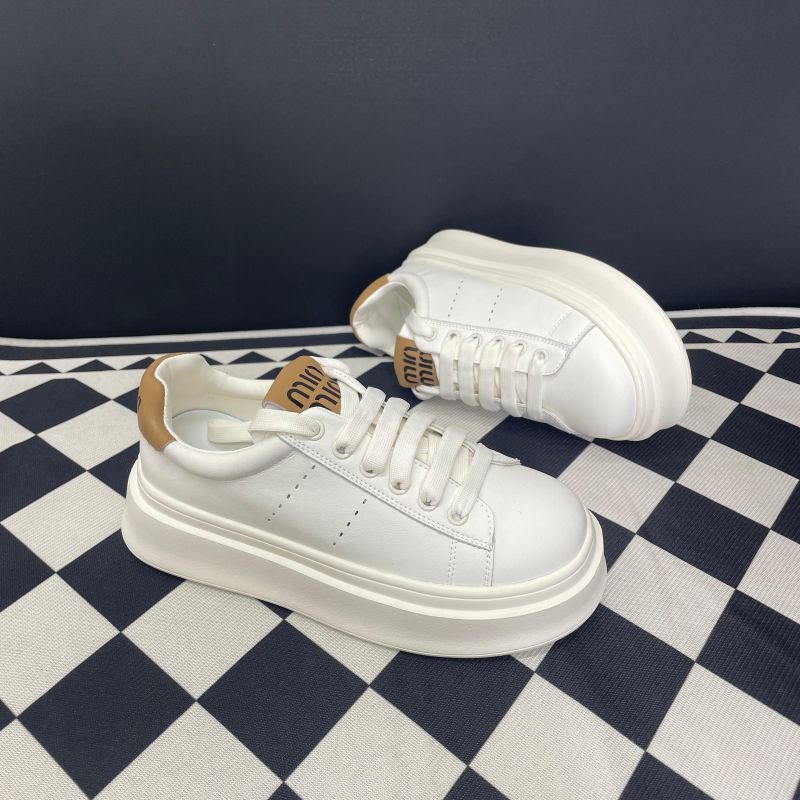 发泡底真皮小白鞋女2024春秋新款简约百搭厚底板鞋休闲学院风女鞋详情18