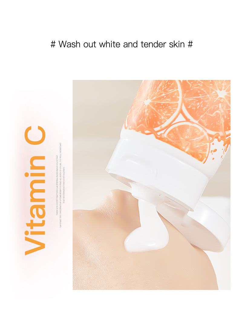 【外贸专供】ADMD维生素C深层清洁保湿洗面奶清爽控油洁面批发详情12