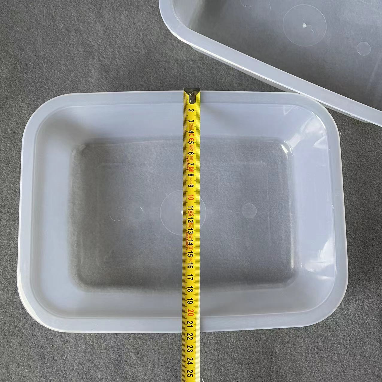 【 Office 】 Pu Zhong White Square box 300 yuan per box, medium-sized plastic white box, square basket, draining basket, seafood basket, breakfast fast food storage basket, exposed basket, wholesale 1 yuan 2 yuan pic 1
