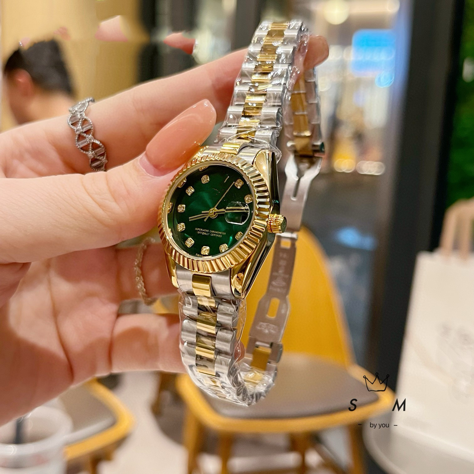 微商劳力家士日志系列时尚潮流钢带手表女名表石英手表女男代发详情31