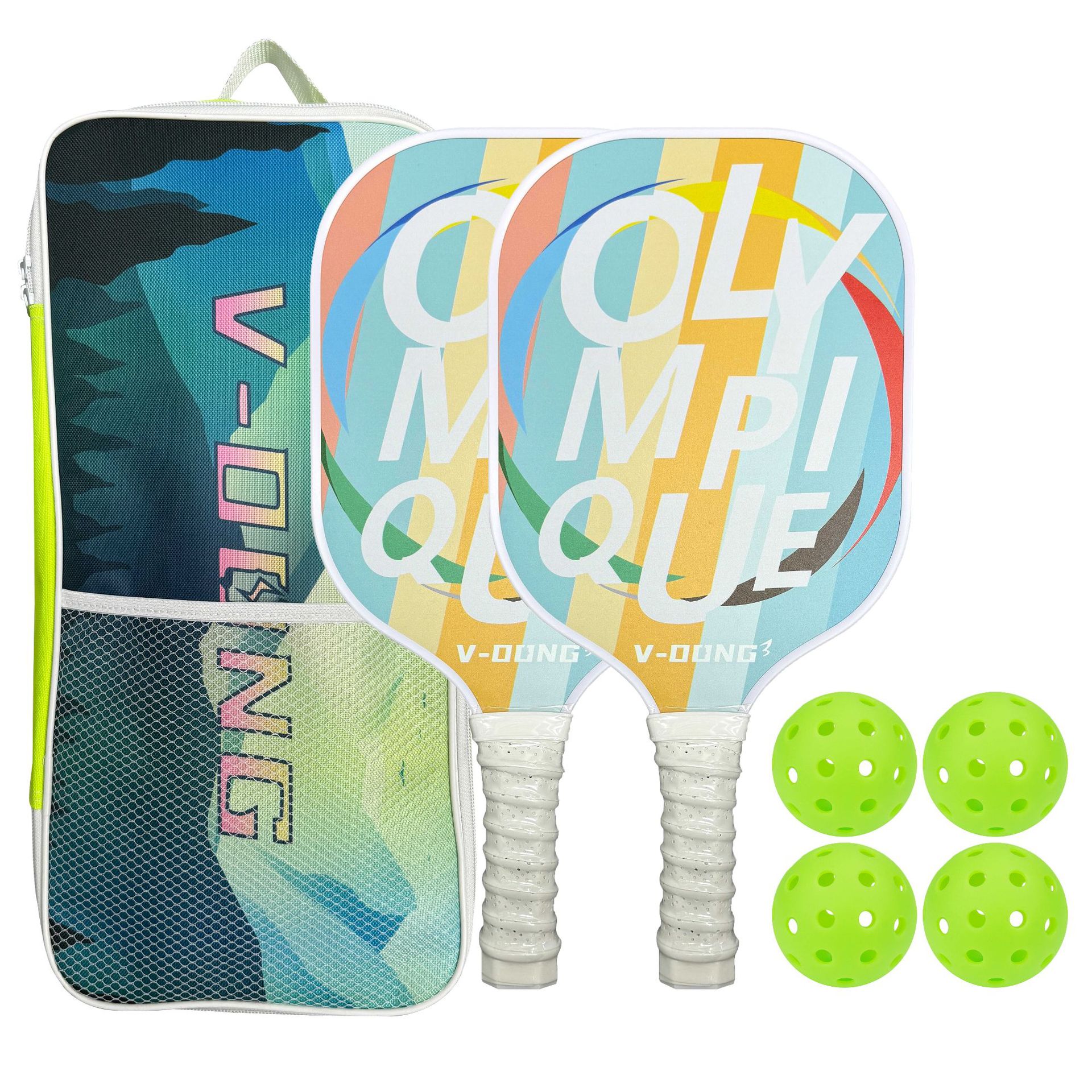 玻璃纤维匹克球拍升级加厚款套装Pickleball初学者高颜值球拍套装详情2