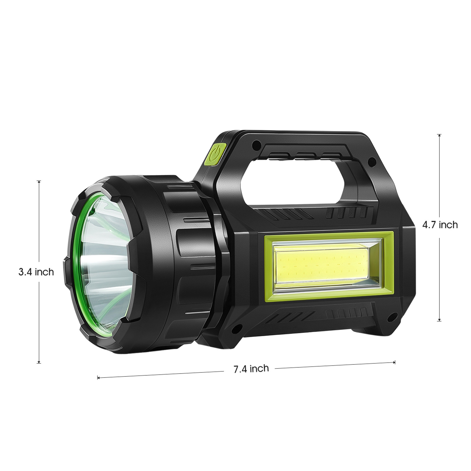 Solar-powered flashlight, outdoor charging portable lamp, multi-functional searchlight, adjustable USB red light warning light, cross-border pic 8