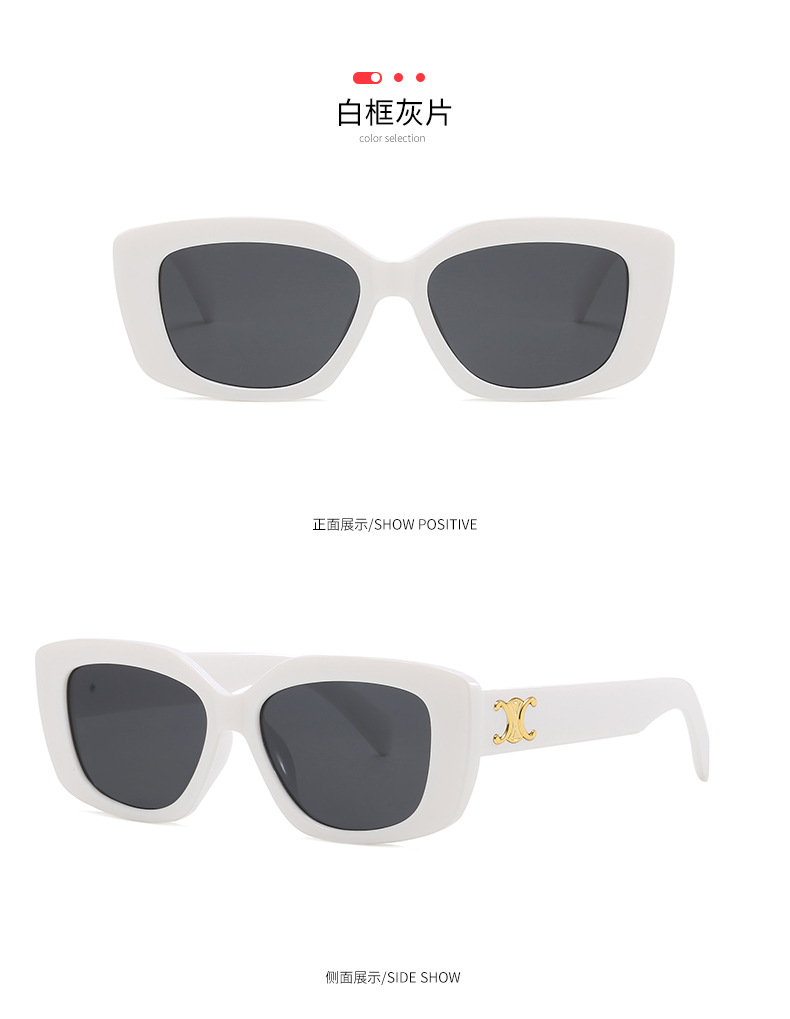 Retro triumph snow sunglasses for women with a high-end feel, 2024 new square sunglasses for sun protection against ultraviolet rays pic 11