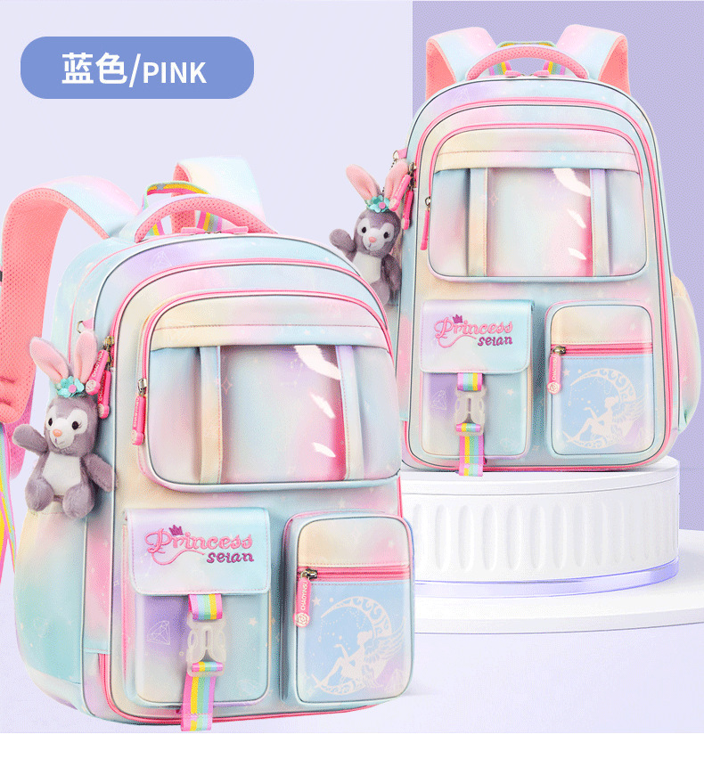 新款小学生书包女生潮流超轻便减负护脊大容量1-6年级儿童 双肩包详情16