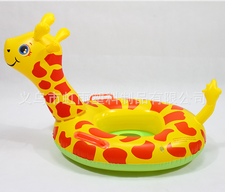 批发小鹿儿童游泳圈坐圈加厚动物泳圈带把手游泳座圈卡通鹿游艇详情5