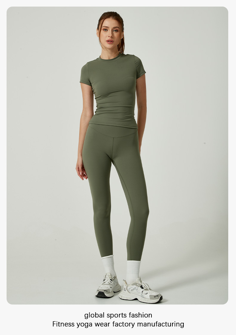8455 Cross-border Bestseller Yoga Wear Women's Two-piece Set, High-end and quick-drying fitness wear women's exercise yoga set pic 14