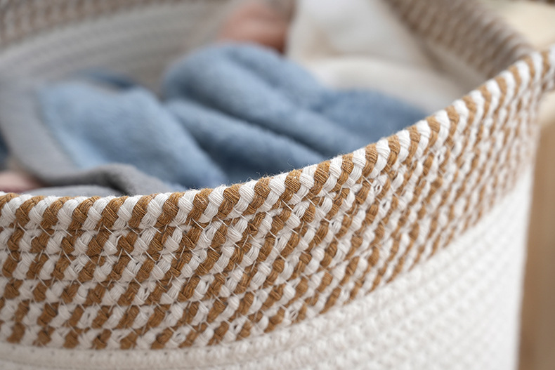 卡通收纳筐小杂物带提手杂物收纳篮家居衣物整理筐宿舍卧室脏衣篮详情15