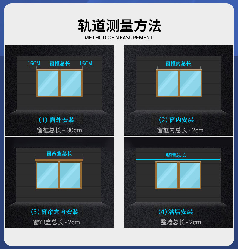 中商轻奢窗帘杆窗帘轨道窗帘轨罗马杆窗帘盒窗帘滑轨顶装侧装详情31