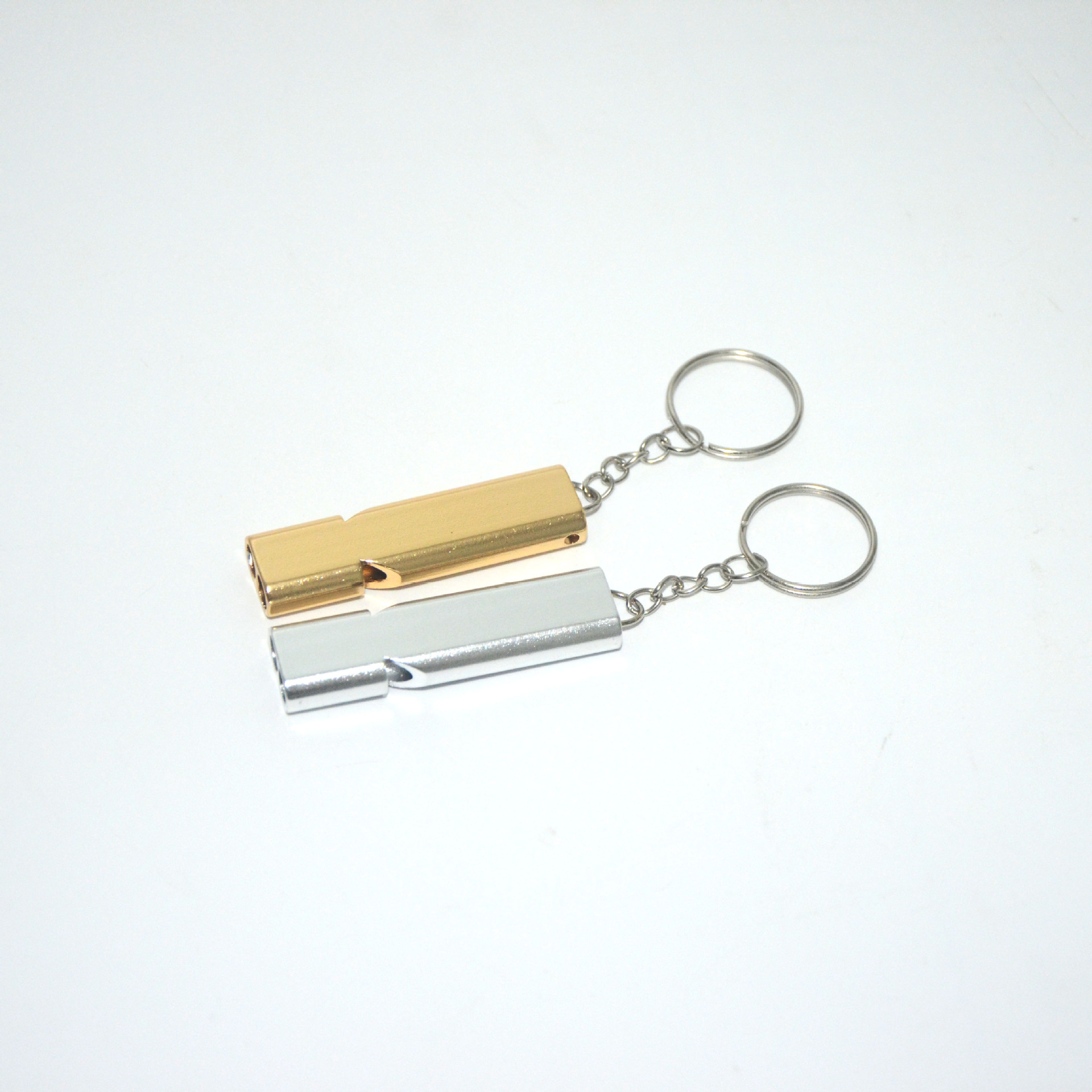 EDC portable outdoor equipment survival blast whistle, dual-tube resonance high-frequency aluminum alloy whistle, dual-frequency whistle pic 17