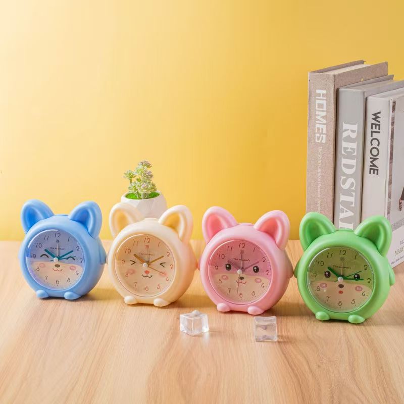学生小闹钟懒虫起床音乐多功能儿童动物钟表卧室静音时尚可爱座钟详情13