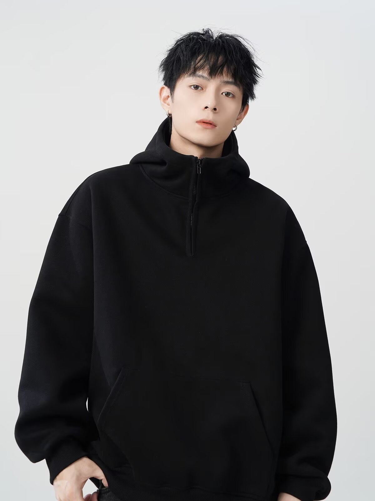  oversize casual versatile top fashion men's hoodie详情6