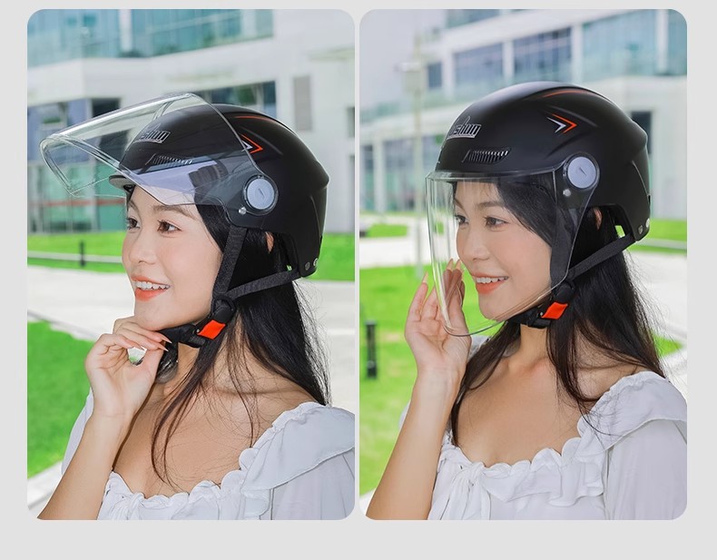 电动车头盔3c认证男女士夏季防晒遮阳透气半盔电瓶摩托车安全帽详情4