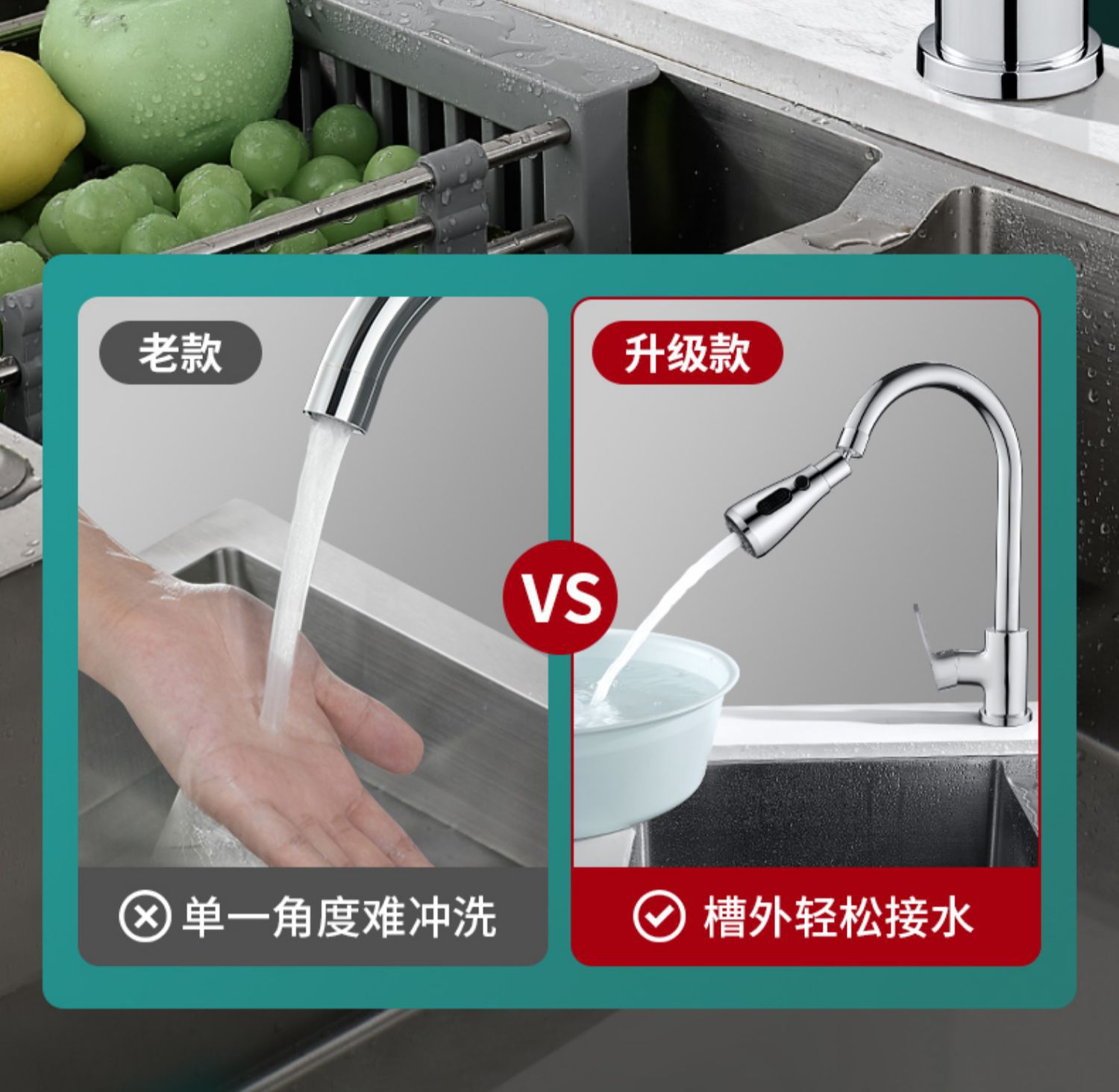 Double-blade Little Waist Universal rotating faucet anti-base water wonder, kitchen household faucet extension nozzle pic 10