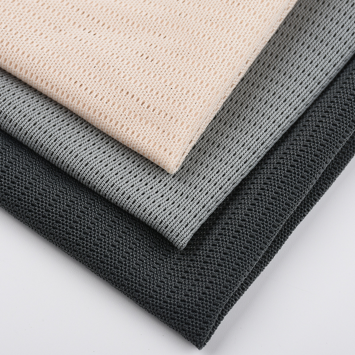 Polyester and ammonia four-sided elastic and comfortable mesh breathable shaping clothing, medical supplies, bags, protective belts, warp knitted mesh fabric pic 8