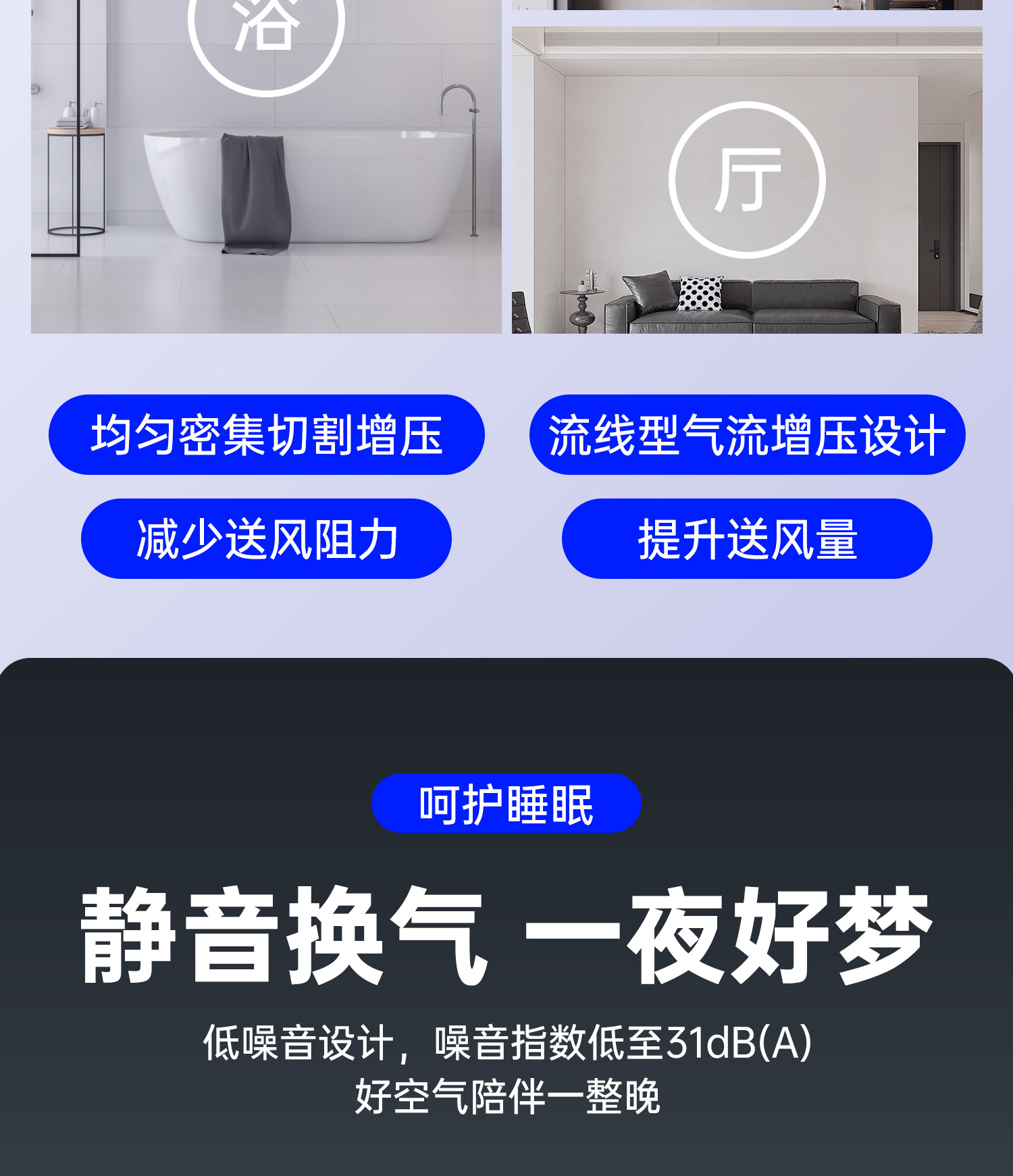 Exhaust fan, circular built-in, kitchen and bathroom, gypsum board, honeycomb board, ceiling and wall, exhaust fan, toilet exhaust fan pic 7