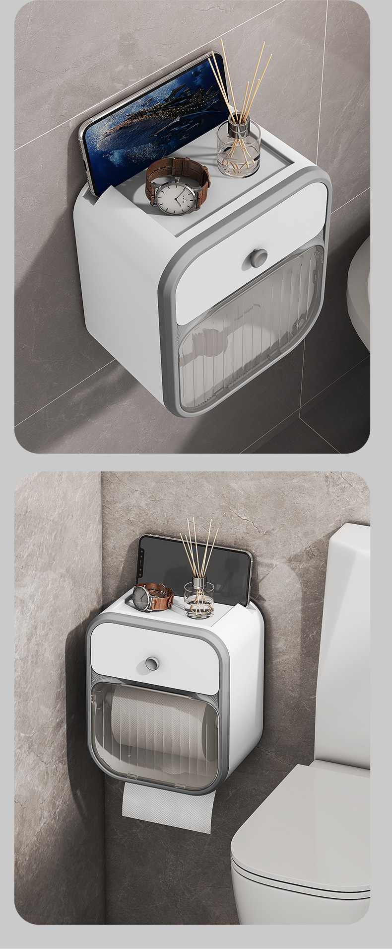 tagi现代简约风格壁挂式皮革纸巾盒酒店纸巾盒150g详情14