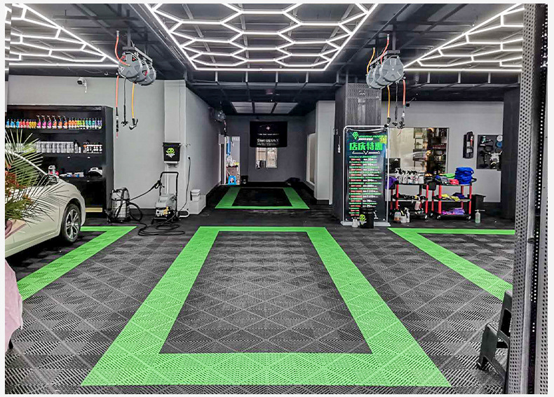 洗车房地格栅洗车店格栅汽车美容店地板仓库冷库防滑塑料拼接垫板详情17