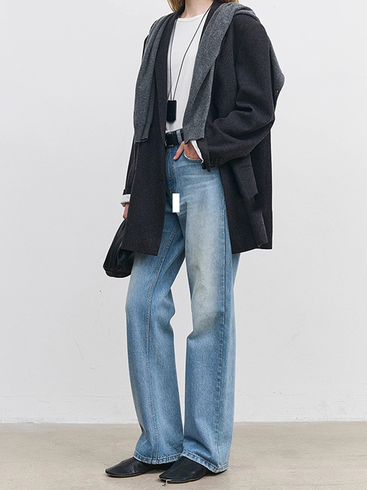 小众极简2025年春秋强推棉质牛仔裤女筷子腿显瘦休闲直筒裤长裤子详情10