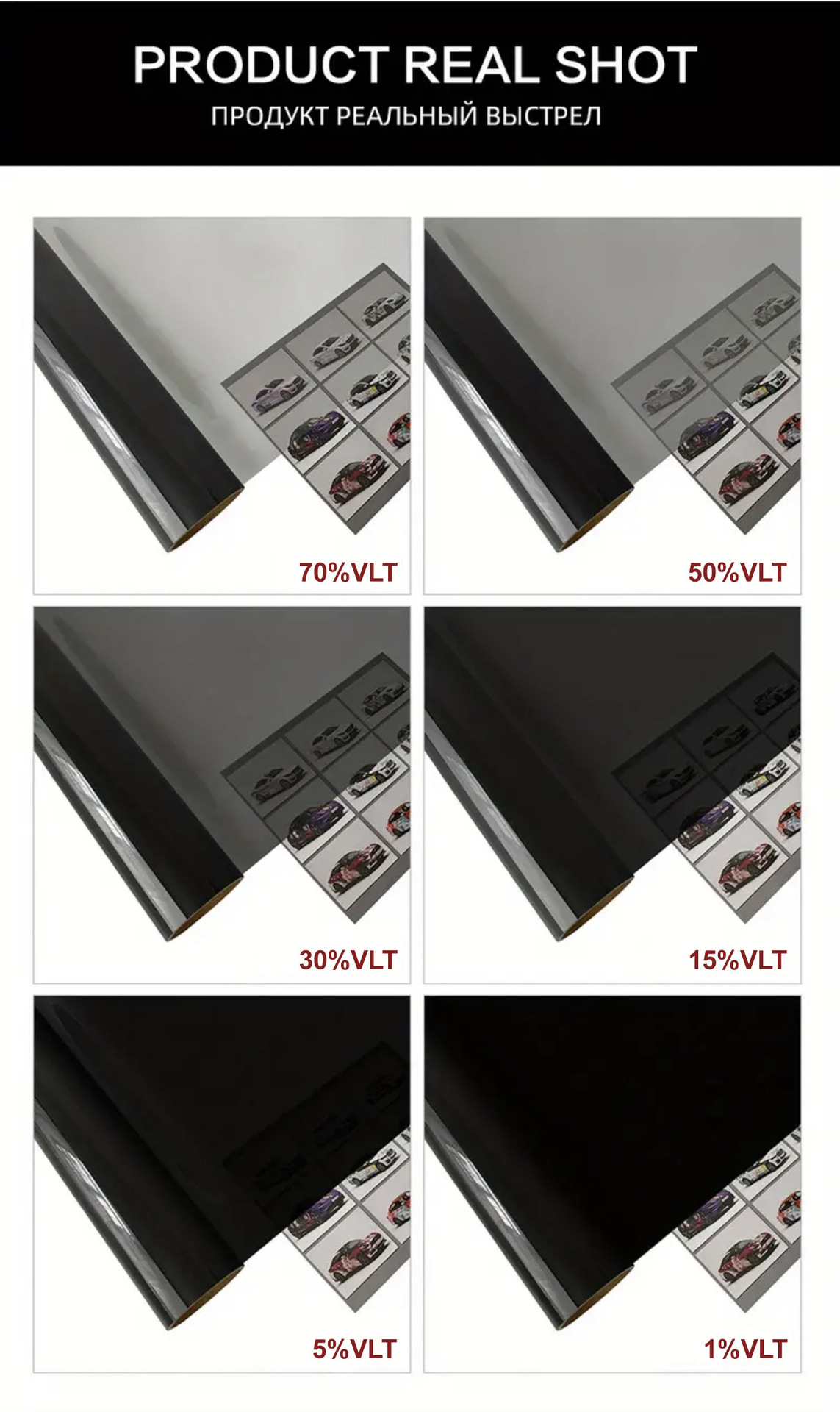 跨境爆款汽车太阳膜外贸套装车窗防晒隔热玻璃贴膜隐私防爆膜详情8