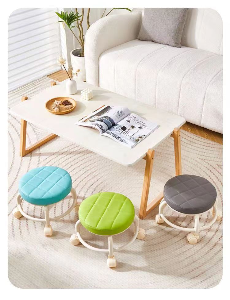Wheeled small stools, grouting roller skates, low stools for children to learn to walk, rotating chairs, mobile small stools, universal wheel stools pic 3