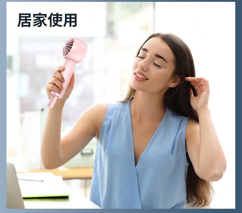 New cross-border high-speed handheld fan, desktop usb charging turbine fan, ice pack cooling pocket mini fan pic 14