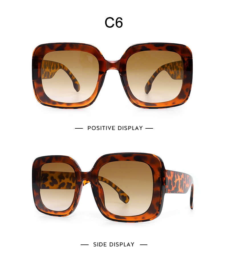 新款ins同款个性方形苏格兰纹摩登太阳镜欧美街拍墨镜女小方框详情21