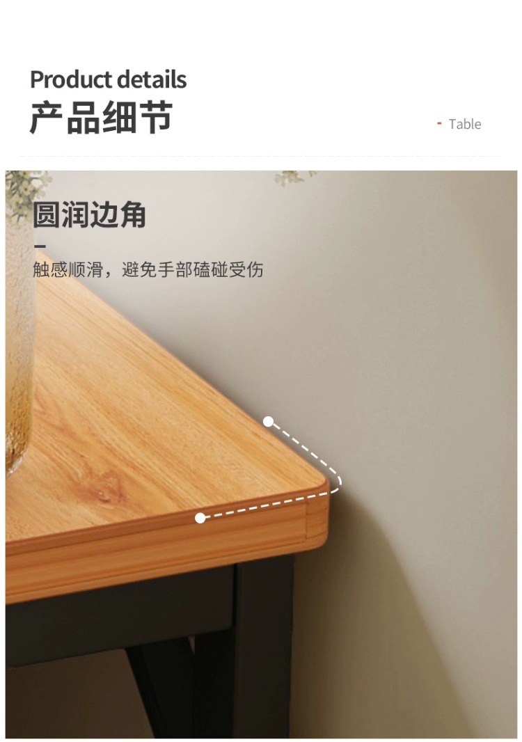 床边窄桌子窄夹缝长条桌靠墙床尾桌沙发后置物架靠背柜缝隙置物柜详情14