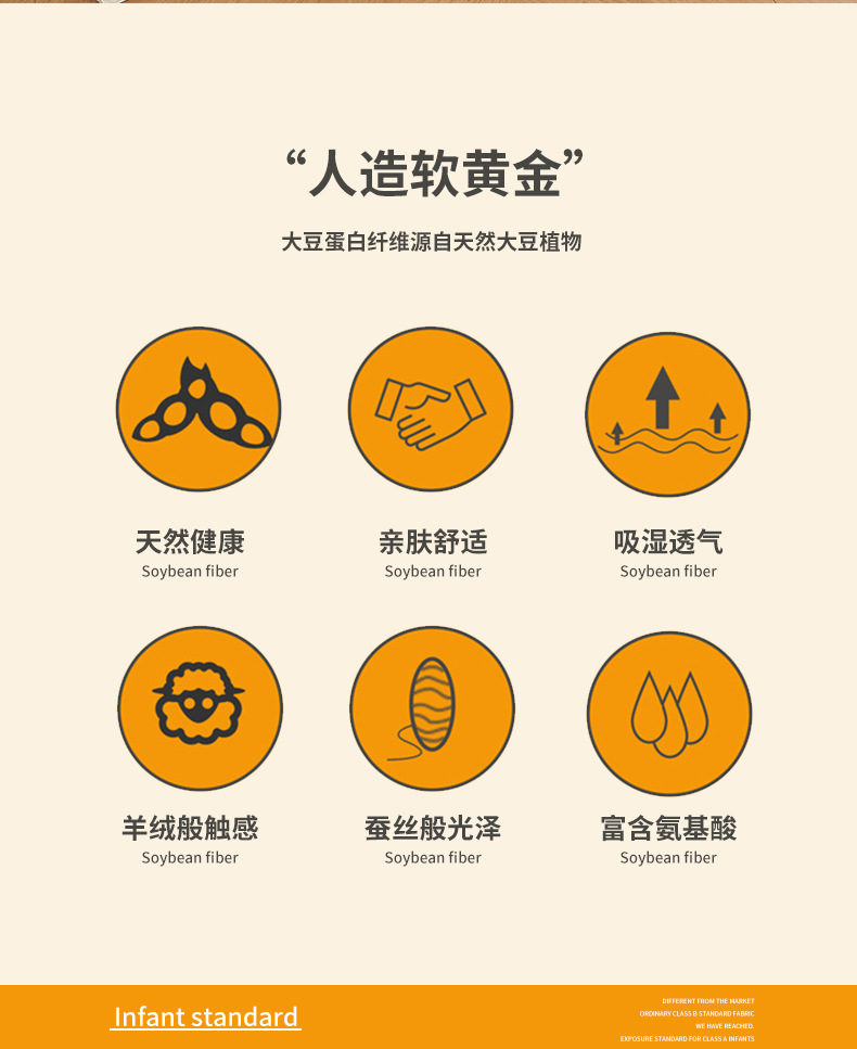 A类母婴级全棉李官奇55%大豆纯棉大豆纤维被春秋加厚冬被子母被详情2
