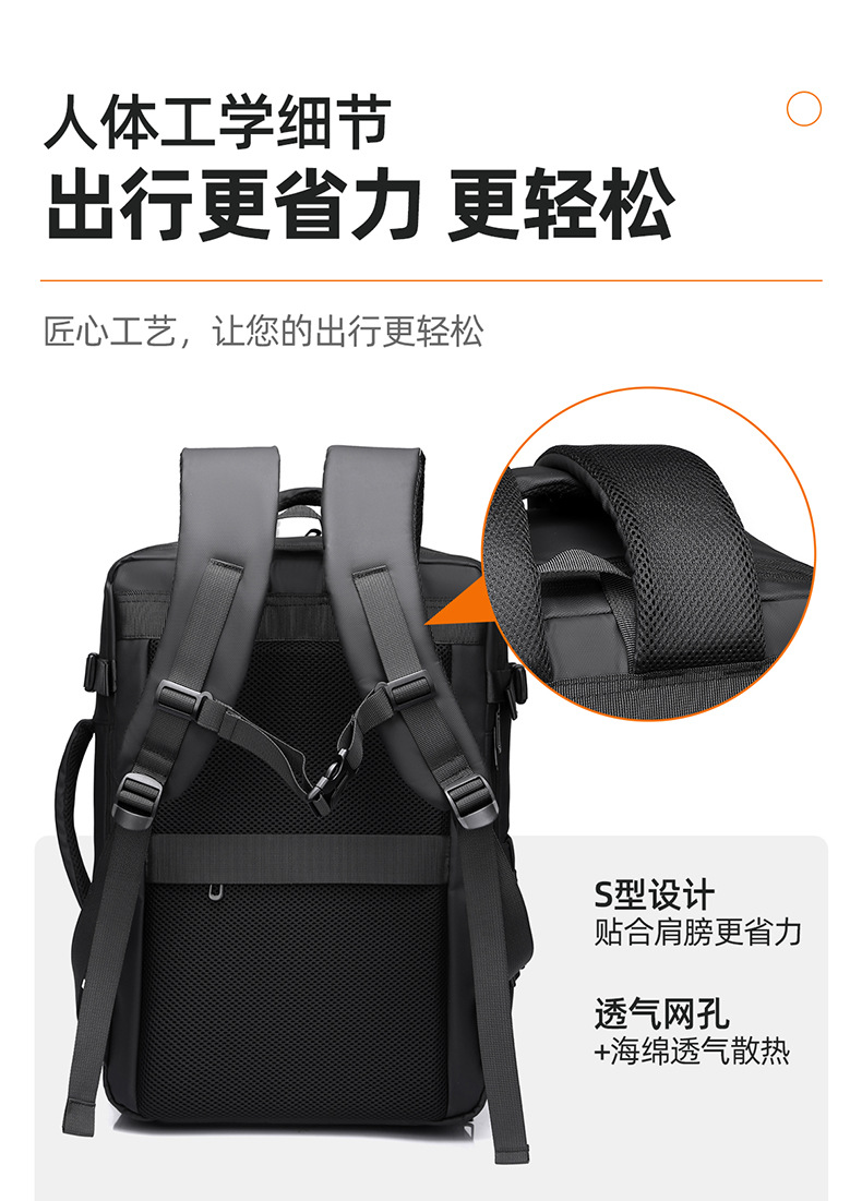 商务出行背包大容量双肩包行李包户外旅行出差通勤登机背包详情17