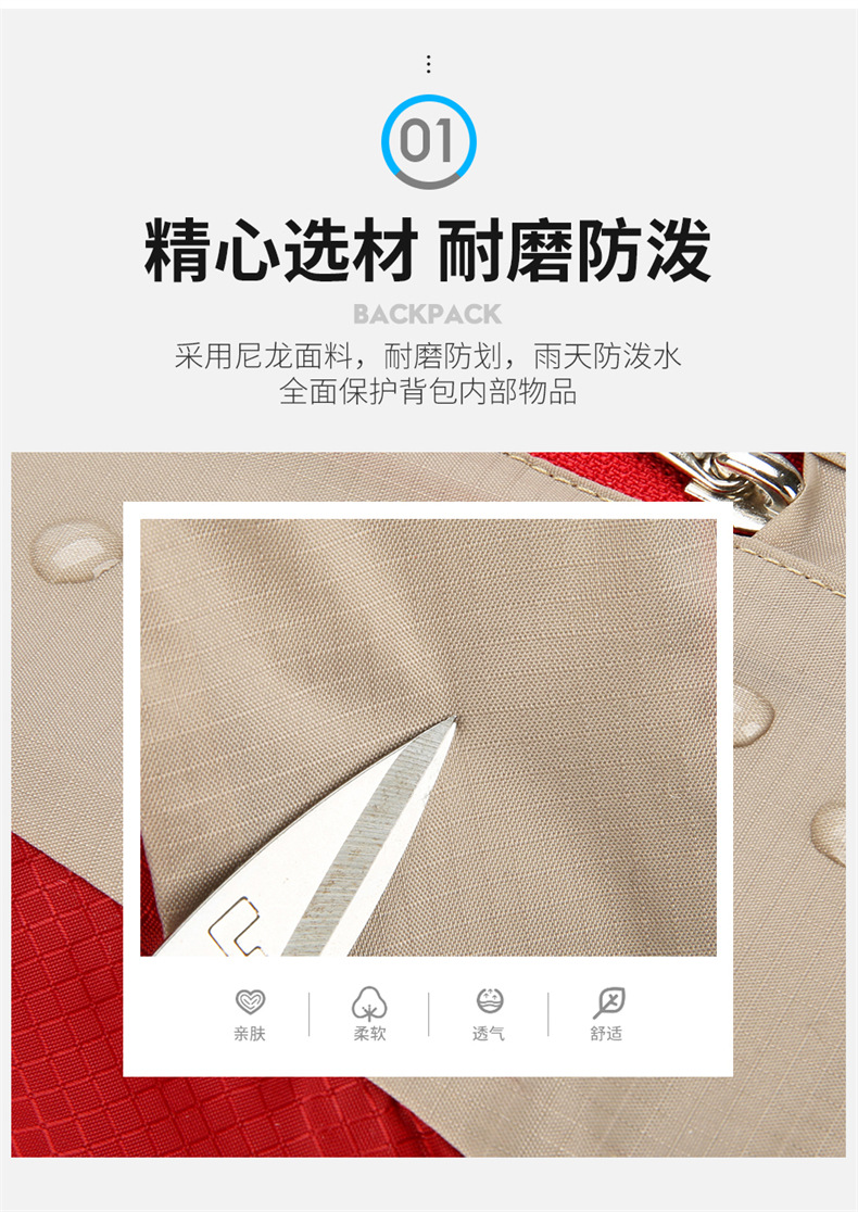  逸途 双肩包户外轻便轻便可折叠登山包大容量骑行跑步马拉松旅行背包详情5