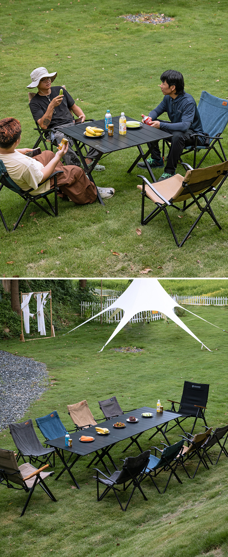 Moon Chair Outdoor Folding Table Camping Set, portable and lightweight outdoor products, suitable for camping scenarios pic 13