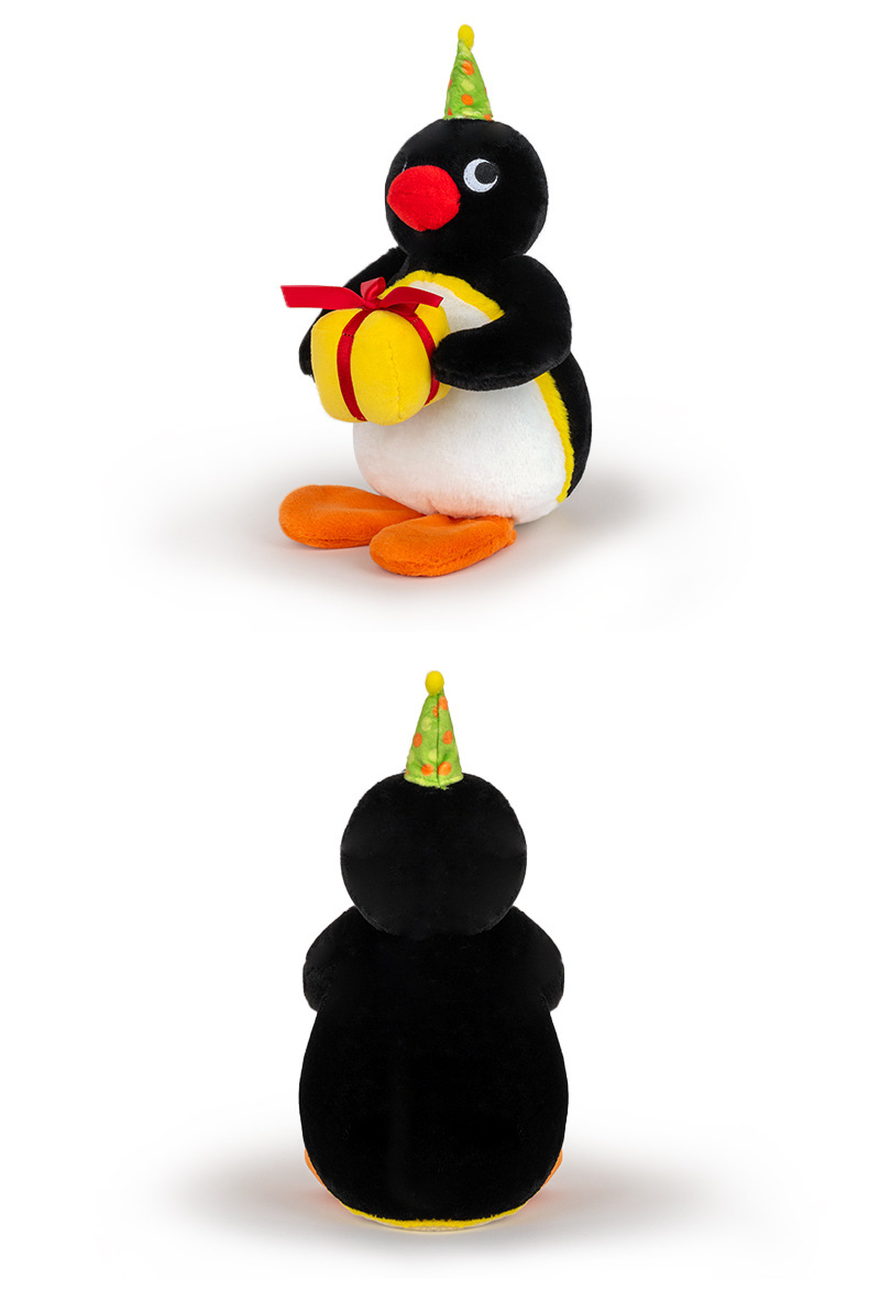 Genuine pingu penguin plush toy doll, birthday cake, cartoon soothing doll, birthday gift doll pic 8