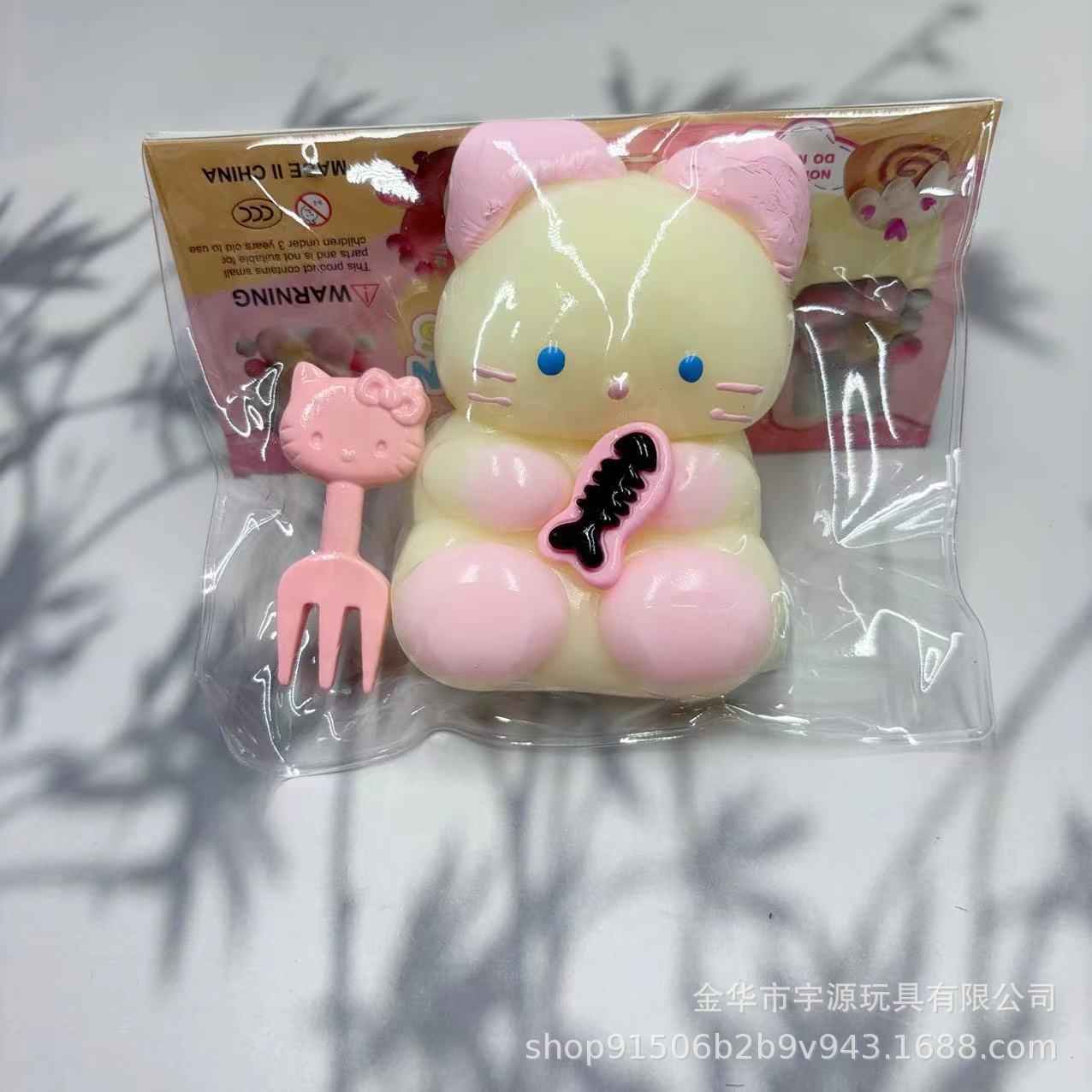 小红书同款卡通非洲黑色创意猫咪捏捏乐减压玩具动物批发创意减压详情4