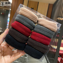 Thick, wide and high ponytail hair tie, seamless, high-elasticity, seamless hair band, bun hairstyle pic 8