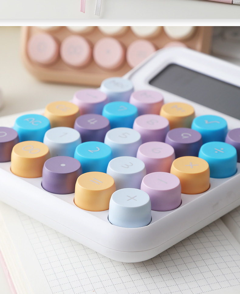 ins卡通可爱高颜计算器便携式学生学习办公室会计小型计算机详情15