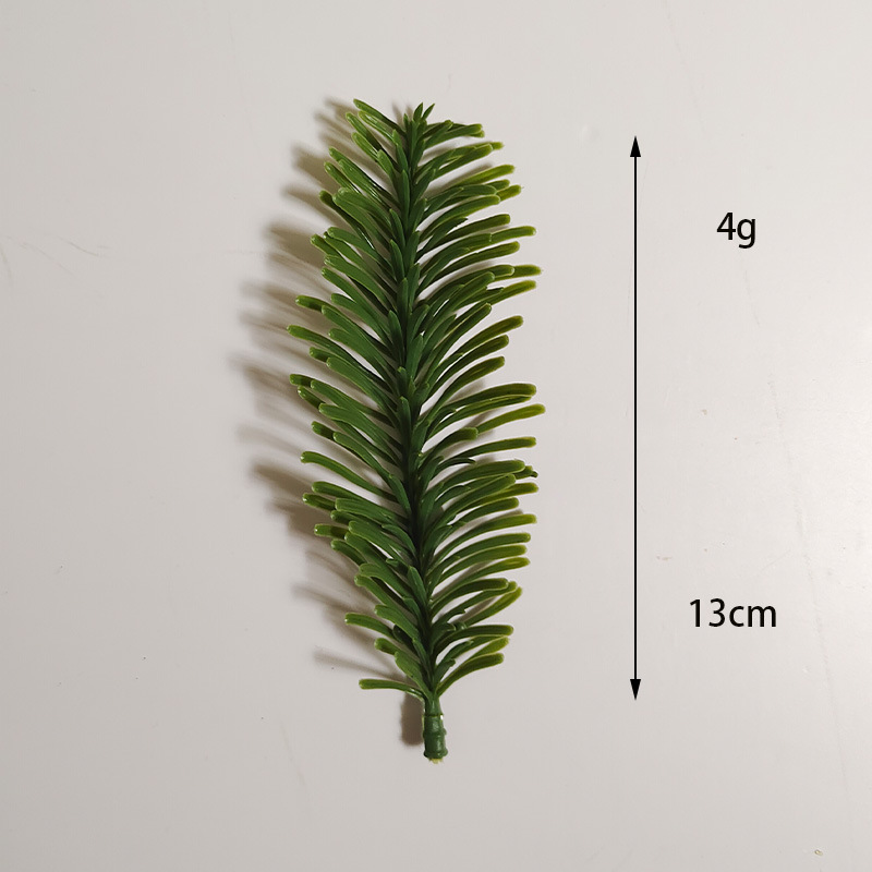 仿真松针圣诞节气氛布置绿植圣诞花环水草摆饰装饰配件人造PE松枝办公文化园艺植物配件详情13